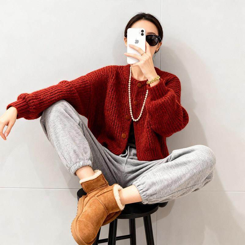慵懒高级感针织开衫毛衣外套2026春春新款爆款打底内搭可外穿上衣,女装/女士精品,常规大码外套,淘宝优惠券,粉丝福利购,淘宝优惠卷