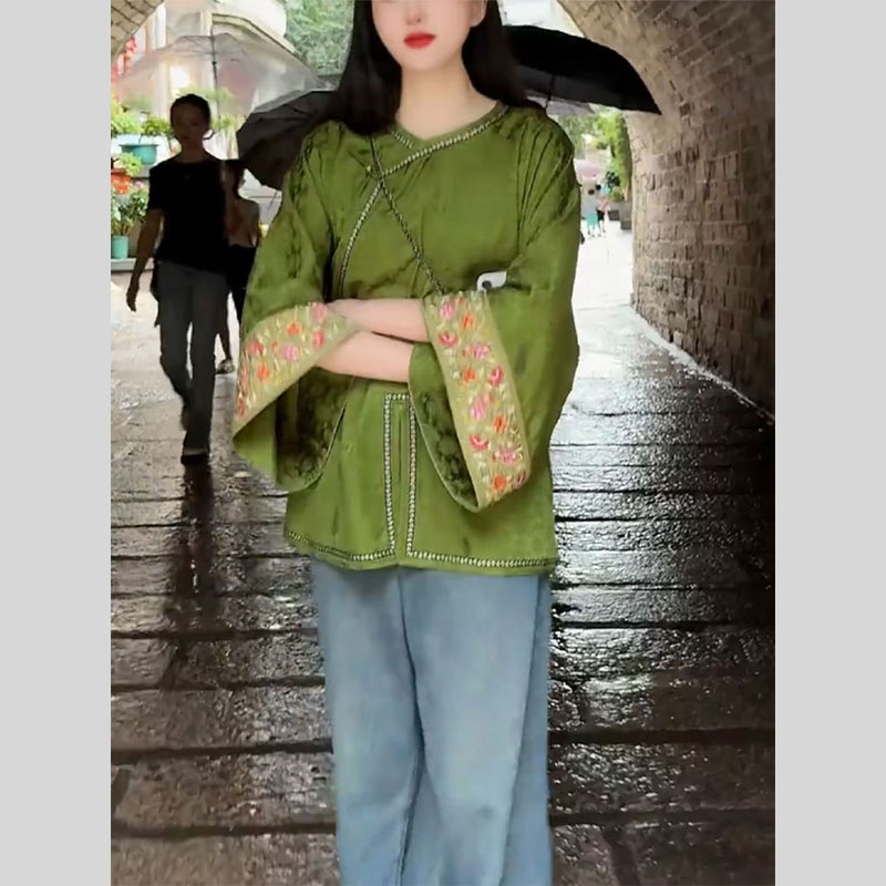 气质高端新中式国风外套女秋新款