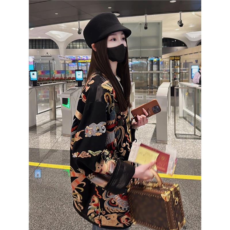 设计高级新中式女装国风唐装上衣
