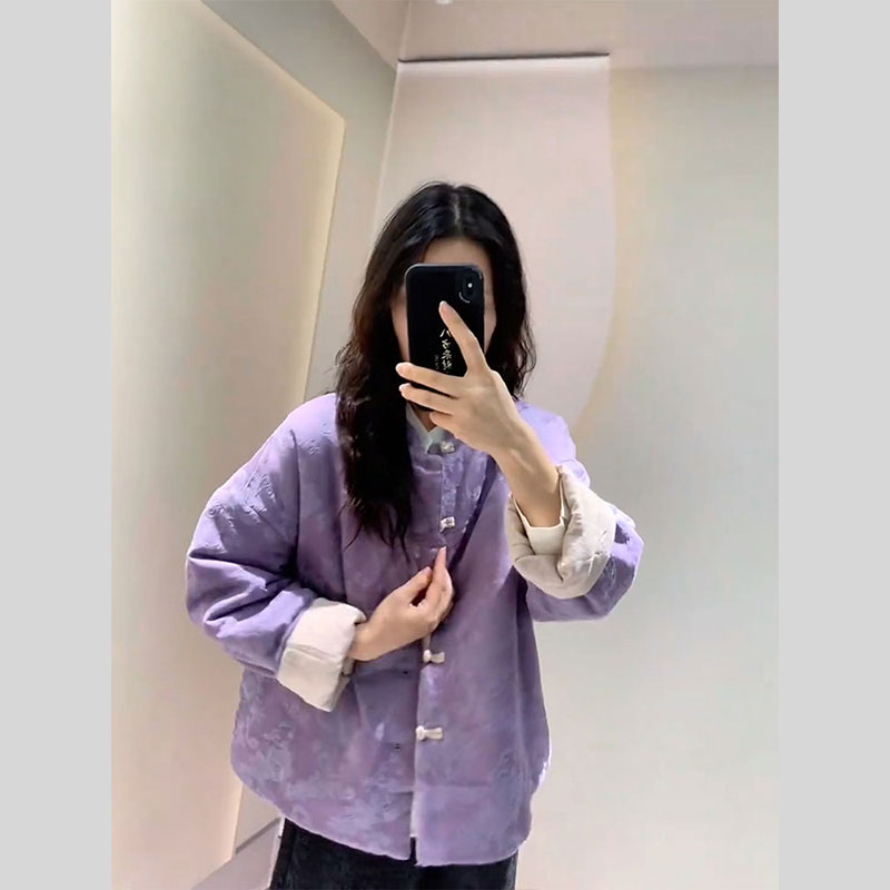 初冬气质高端独特新中式复古上衣