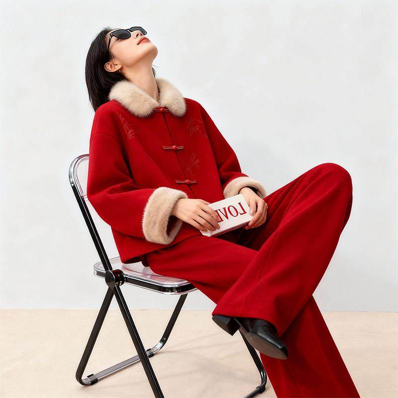 气质独特新中式女装国风毛呢外套女2026春秋新款今年流行爆款上衣,女装/女士精品,常规大码外套,淘宝优惠券,粉丝福利购,淘宝优惠卷