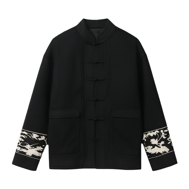 新中式国风初冬加厚夹棉上衣