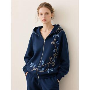 新中式女装国风套装休闲运动宽松卫衣外套上衣裤子两件套2025新款