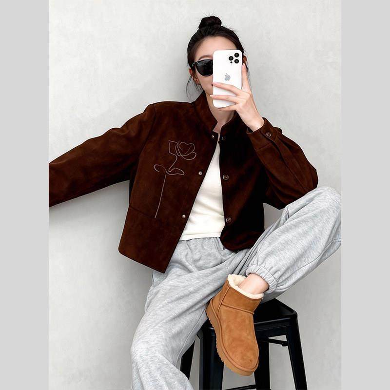 美拉德穿搭夹克外套女2026新款爆款春秋复古高级感小个子短款上衣,女装/女士精品,常规大码外套,淘宝优惠券,粉丝福利购,淘宝优惠卷