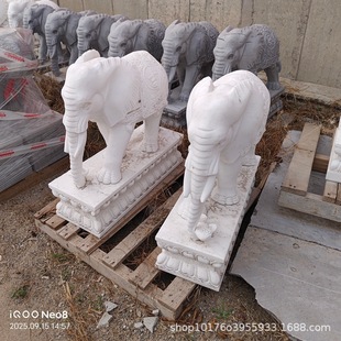 石雕青石石狮子一对家用别墅农村门口镇宅庭院雕刻石像一对石狮摆