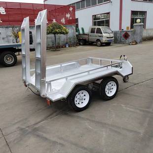 厂家制造厂区平板拖车1吨围栏爬梯拖车车辆运输车2000 1500