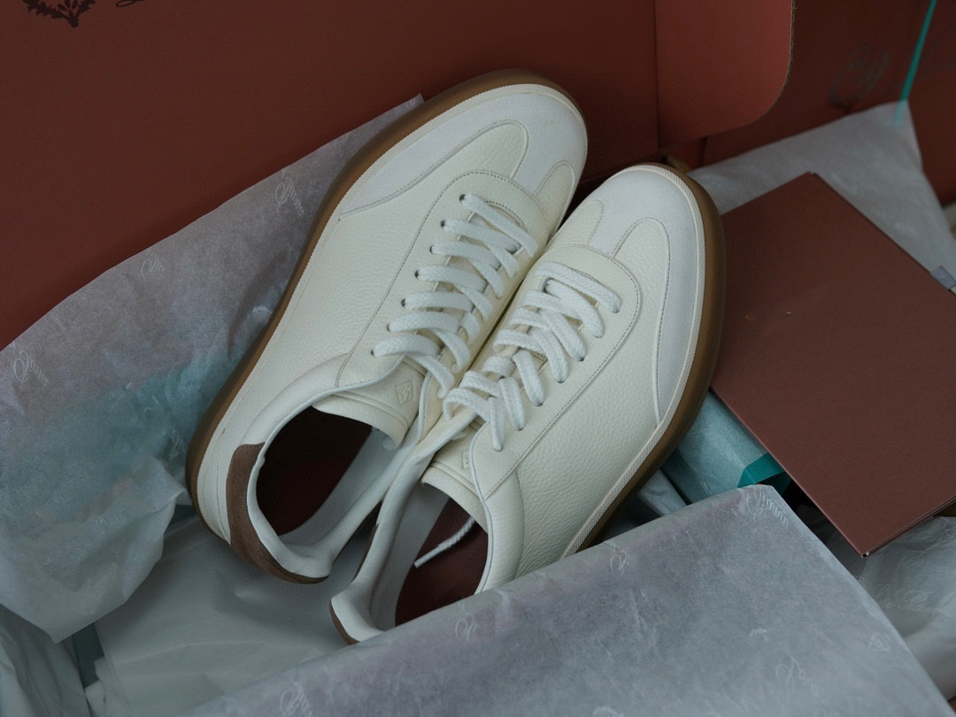 thumbnail for The Best on the Market, New Spring/Summer Lp White Sneakers, Unisex Retro Genuine Leather Casual Sneakers, German Training Shoes