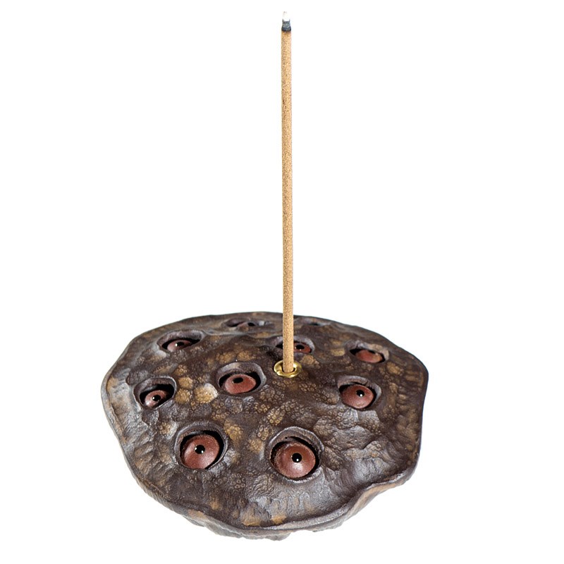 茶宠摆件精品紫砂小莲蓬香插莲子枯莲雕塑把件茶玩U家居装饰小物