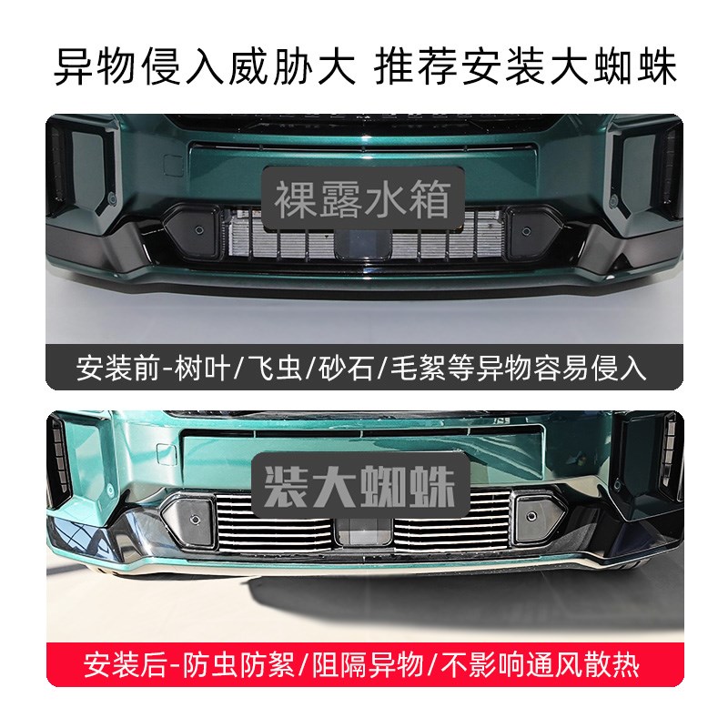 全新岚图free前脸中网外观改装件专用防虫网装S饰条汽车用品配件