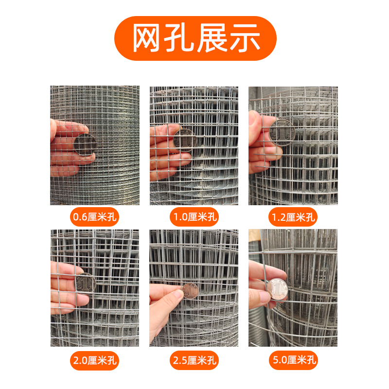 防鼠镀锌铁丝小网格鸟笼鸡笼网片C防盗窗围栏阳台防护网防猫网封