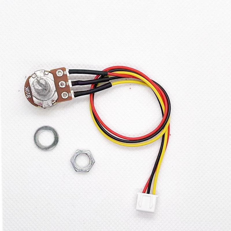 WH148旋钮电位器带线 单双联调速调电压调声控制电W位器带端子线