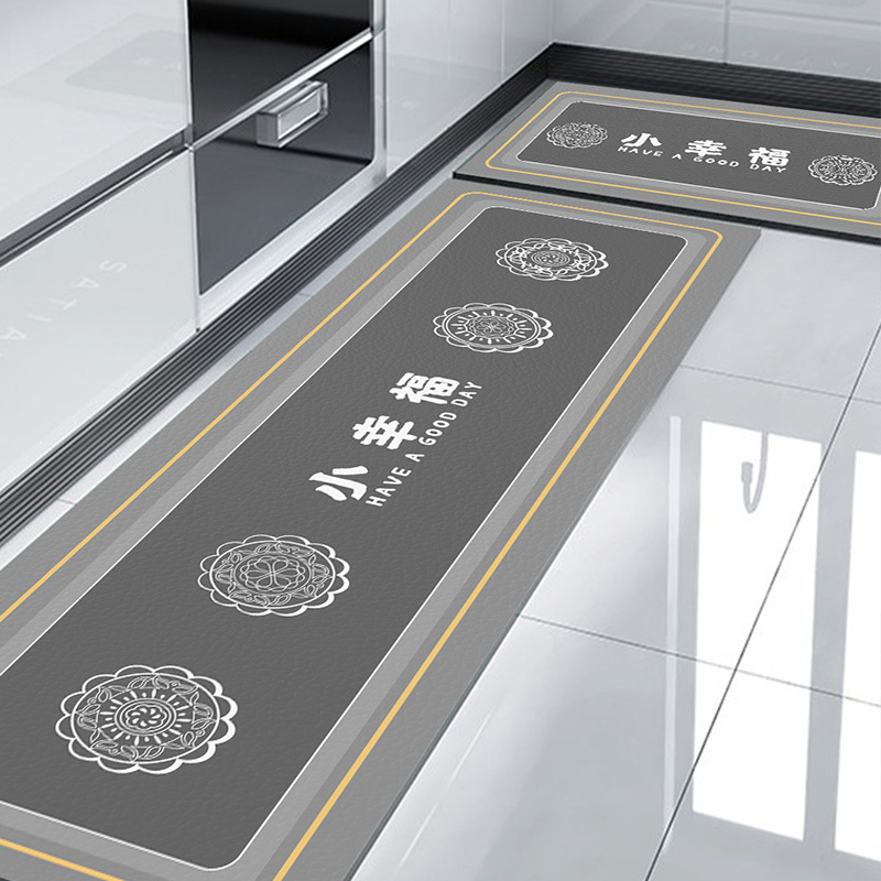 厨房地垫硅藻泥防滑防油防水门口C吸水垫家用进门脚垫免洗可擦地