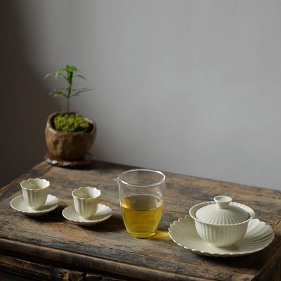 公道杯功夫茶具茶漏套装加厚耐热A玻璃泡茶杯分茶器小茶海简约家