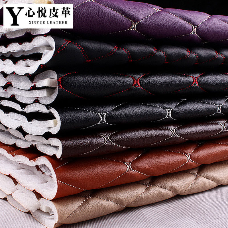 刺绣软包皮革面料汽车脚垫革背景墙移门装饰材P料PU皮料人造革料,居家布艺,海绵垫/布料/面料/手工diy,淘宝优惠券,粉丝福利购,淘宝优惠卷