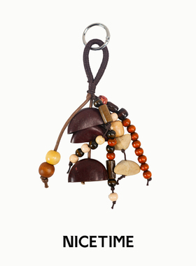 【张琪JIEJI专属】NICETIME满愿种子包挂菩提挂件皮绳手工钥匙扣