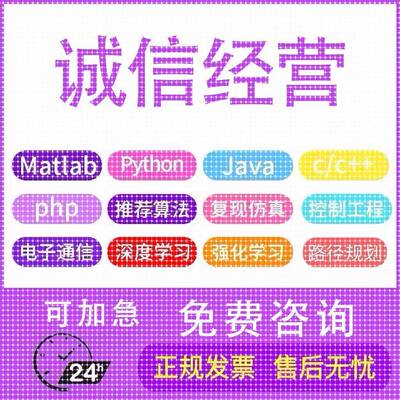 matlab程序代编图像信号处理算法python深度机器学习神经网络优化