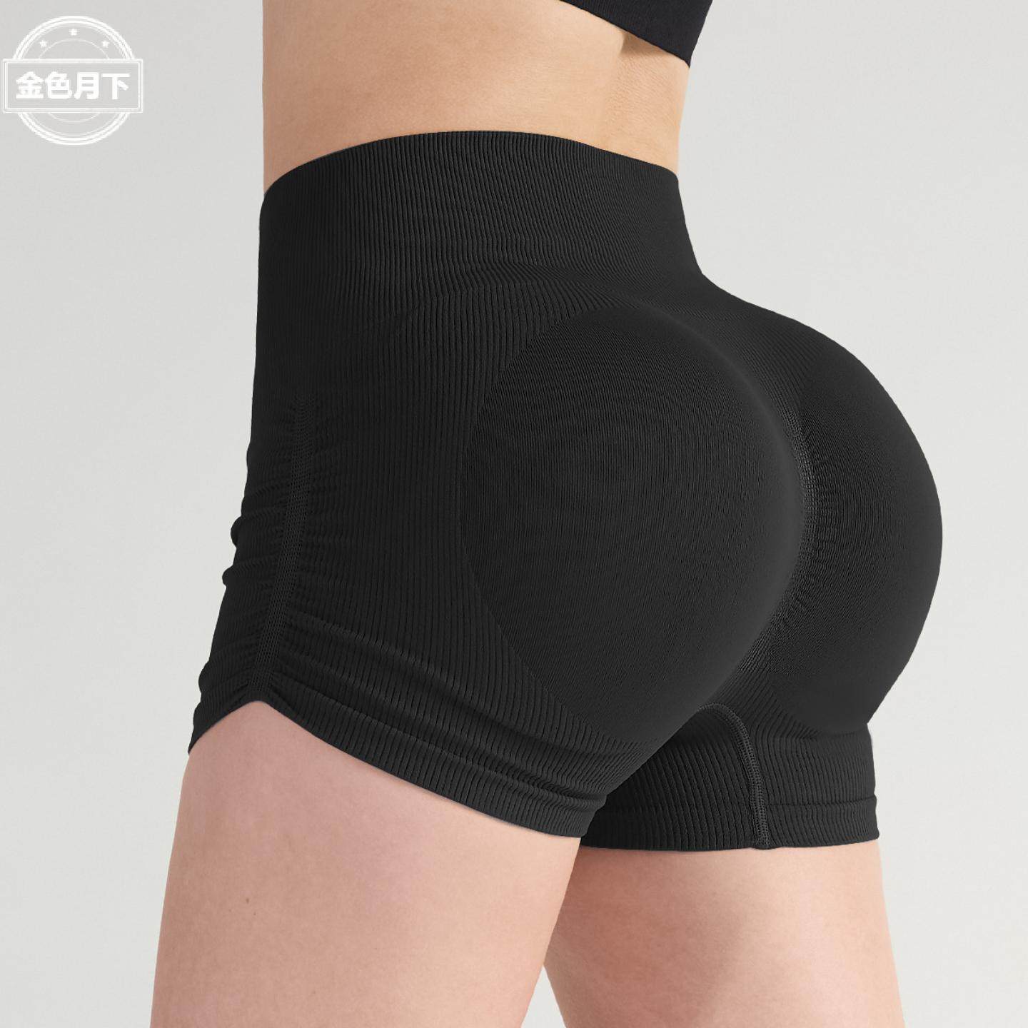 褶皱高腰提臀瑜伽裤短女透气健身显瘦夏季户外跑步骑行短裤,女士内衣/男士内衣/家居服,塑身连体衣,淘宝优惠券,粉丝福利购,淘宝优惠卷