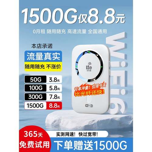 随身wifi2025新款智能移动无线wifi6便携式三网通车载家用路由器