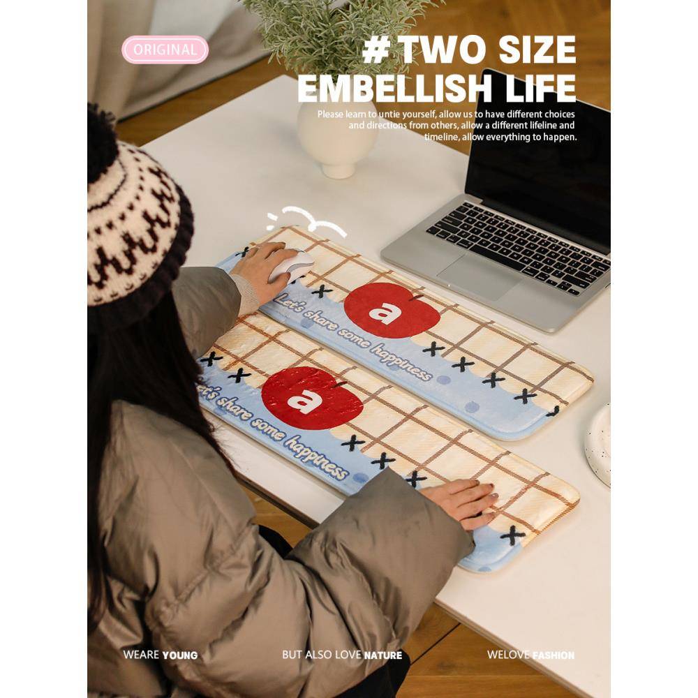 桌面垫办公桌垫记忆海绵手肘垫键盘手托胳膊护肘垫护腕鼠标垫手枕