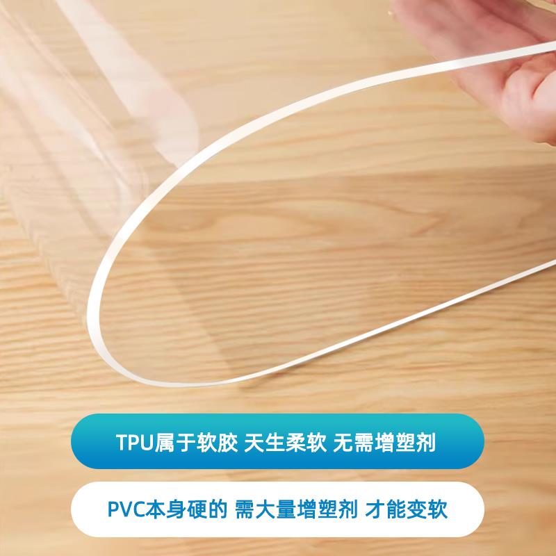 食品级tpu桌垫桌布软玻璃防水防油免洗课桌餐桌环保桌面保护垫子*