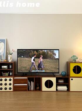 【河狸宜室】中古复古电视柜小户型客厅收纳储物模块柜置物组合柜