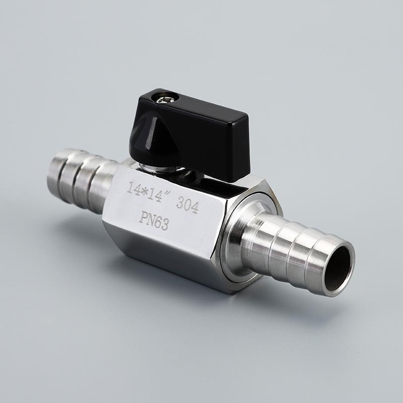 304不锈钢双宝塔迷你球阀软管食品级排水小阀门水管阀门开关