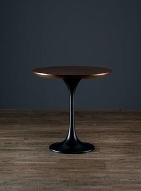 德宜客北欧郁金香茶几咖啡矮桌沙发边几客厅角几简约现代小圆桌子