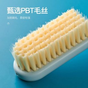 软毛刷子 塑料长柄鞋 刷可挂式 塑料洗鞋 刷多功能素色清洁刷不伤鞋