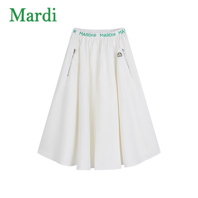 MARDI官方正品小雏菊中长裙伞状蓬蓬裙子女夏新款时尚百搭半身裙