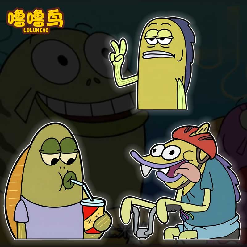 海绵宝宝卡通车贴动漫二次元贴画