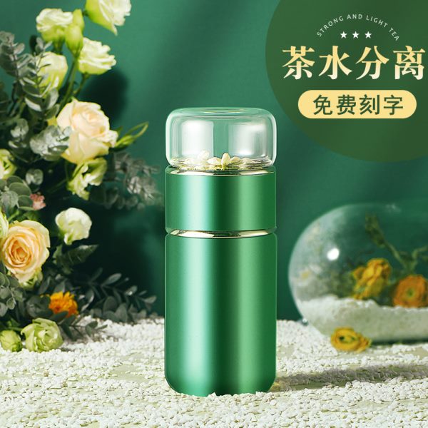 茶水分离泡茶保温杯女迷你便携盖学生带滤网水杯玻璃可爱小巧杯子