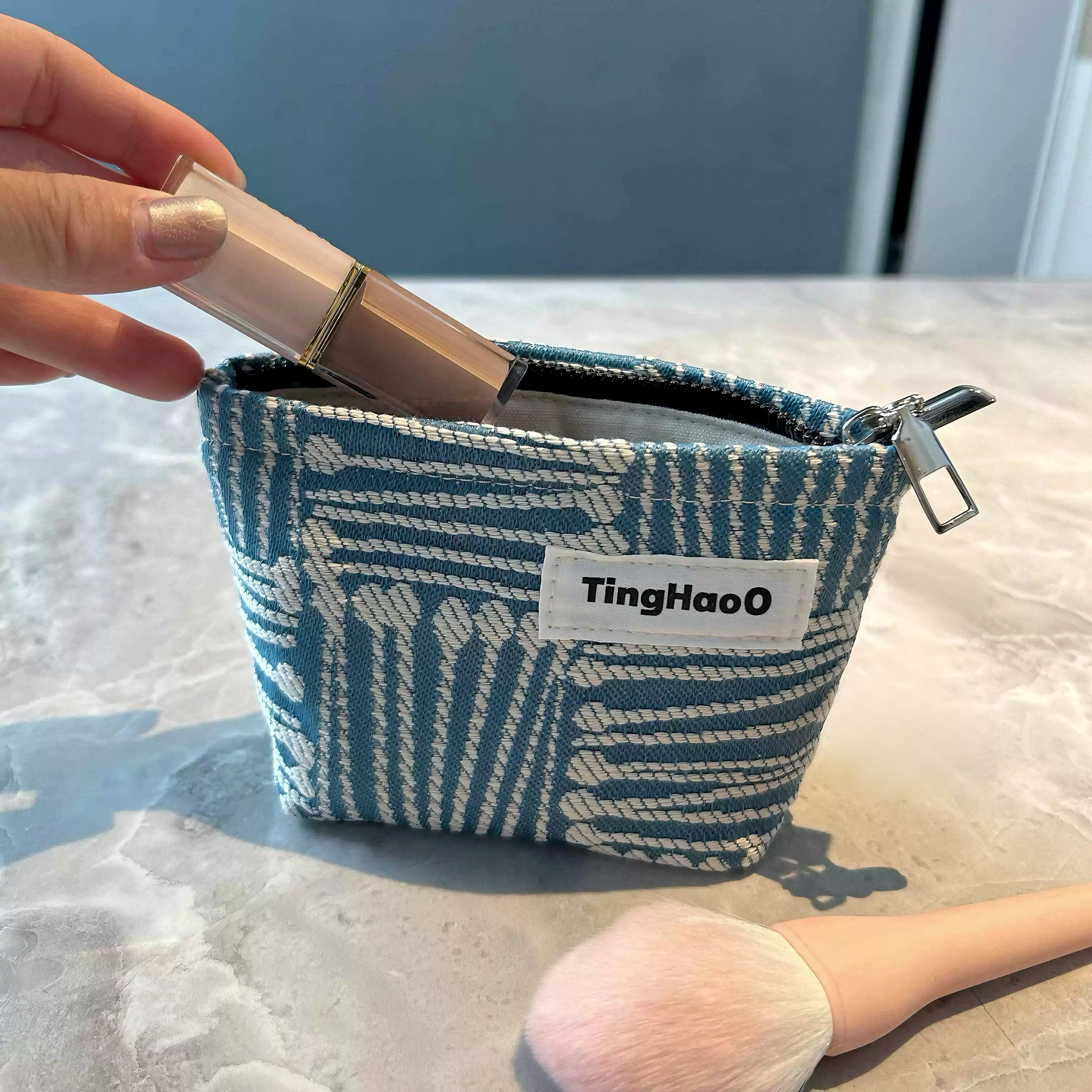 布艺补妆袋化妆包小号收纳袋