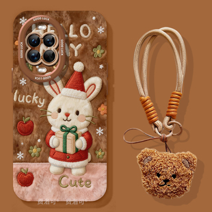 圣诞小兔适用华为nova14手机壳nova13pro套nova12新款11新年7se新品10全包nove8软壳novo9活力版5高端ultra