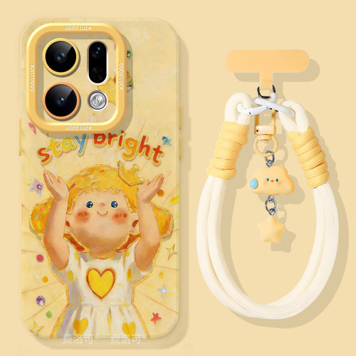 发光女孩适用oppofindx9手机壳女findx9pro套硅胶findx8ultra全包8s防摔x8por新款外壳x7挂绳0pp0软8pro高级