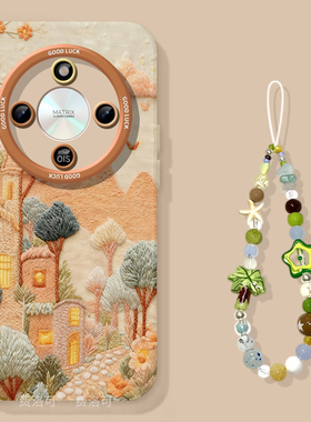 卡通小童话屋适用荣耀X70手机壳X60竞速版X50pro套x5o叉x30高端新品保护壳honor华为超火x20se新款x40镜头女i