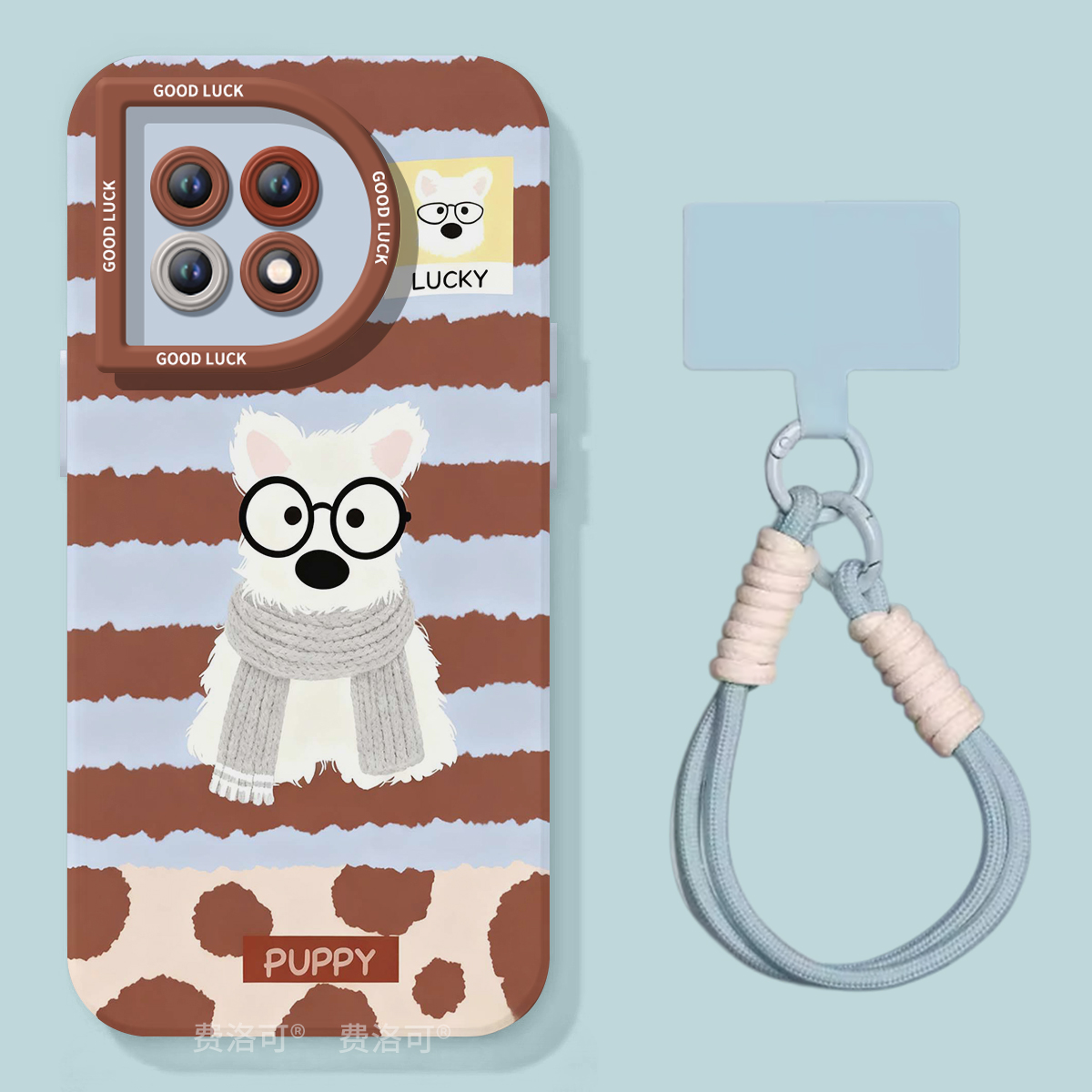 卡通西高地狗适用一加ACE3手机壳ace5pro竞速版专用新款1加ace2硅胶por外壳1+ace3v全包oneplus液态ace镜头2v