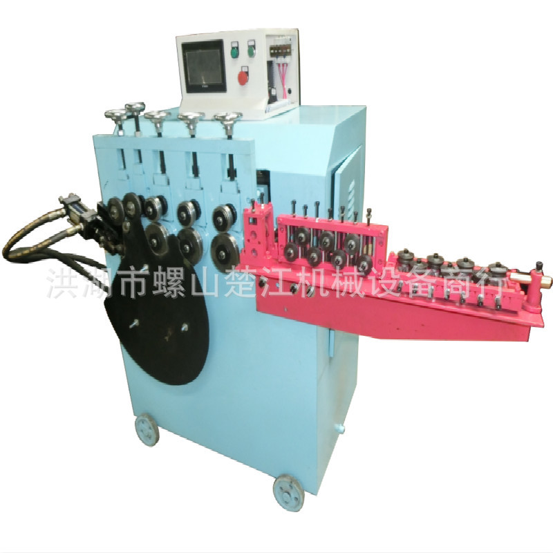 武汉全自动钢丝伺服数控打圈机 镀锌扁铁U槽抱箍冷弯成型机