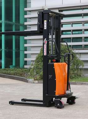 合派半电动堆高车CDSD10载重1吨升高1.6米电动升降车