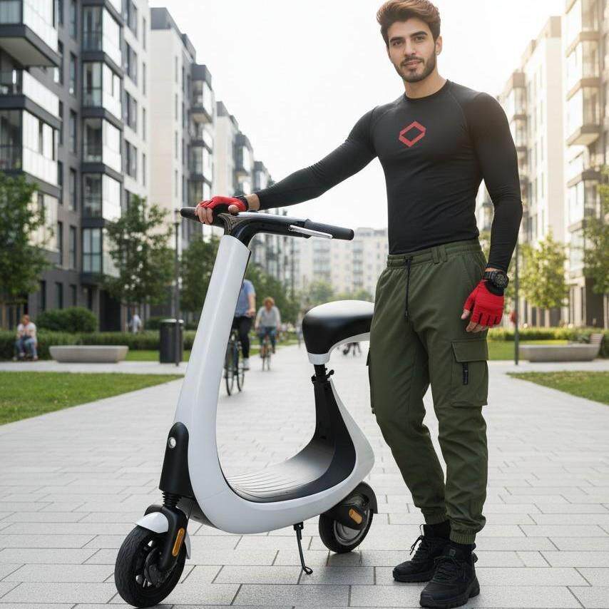 2025新款小U电动滑板车 时尚便捷设计 稳固结构 跨境外贸代步优选