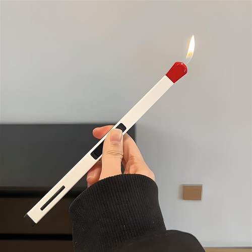 火柴火机防风长柄厨房煤气点火枪香薰点火器明火充气夜光火柴棒