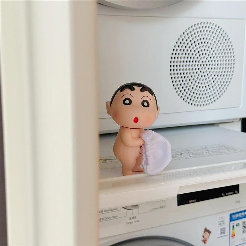 蜡笔小新浴室洗澡摆件化妆室洗手台装饰品桌面入户门可爱模型礼物