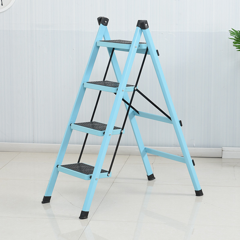 福临喜家用折叠四j步梯踏板梯子家用折叠梯室内登高人字梯铁梯包