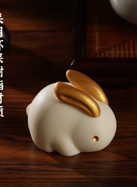 小兔子摆件手办桌面解压治愈系装B饰情绪稳定神器生日礼物送男女