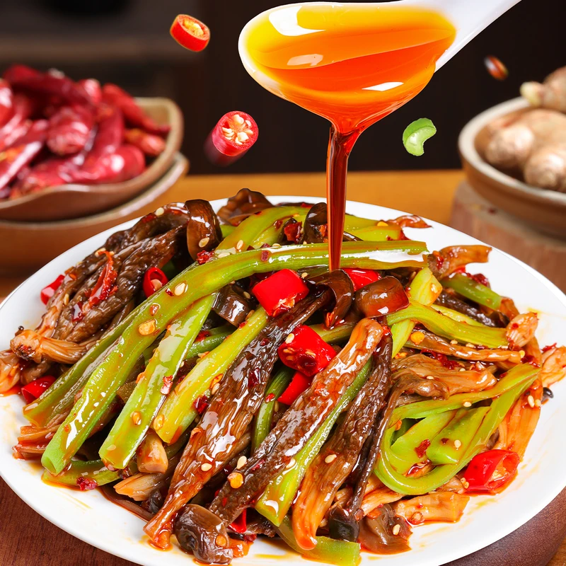 【贡菜鹿茸菇】湖南特色香辣过瘾鹿茸菇速食网红追剧解馋零食