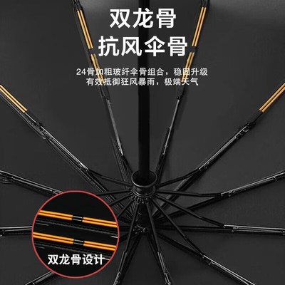 米波迪全自动折叠耐用雨伞大号加固加厚结实抗风晴雨两用新款男士