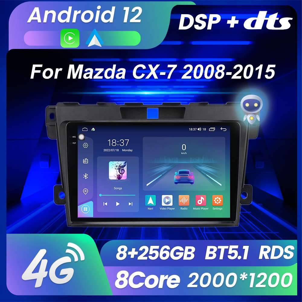 适用于马自达CX7 08-15款改安卓大屏中控车机导航M6Pro 8+256G
