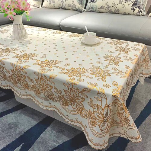 加厚茶几桌布防水防油防烫免洗餐桌布欧式台布长方形塑料桌垫