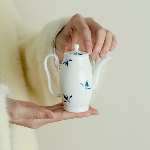 拓土茶壶功夫茶具纯手绘蝴蝶兰小泡茶壶单壶一用