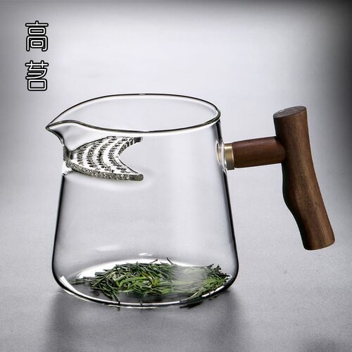 公道杯茶漏一体大容量泡茶器带茶网月牙过绿茶杯茶具