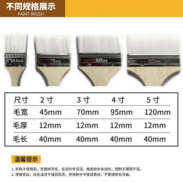 烧烤毛刷鬃大猪质刷子毛长毛毛油漆刷硬毛油漆木灰尘优小刷文玩柄